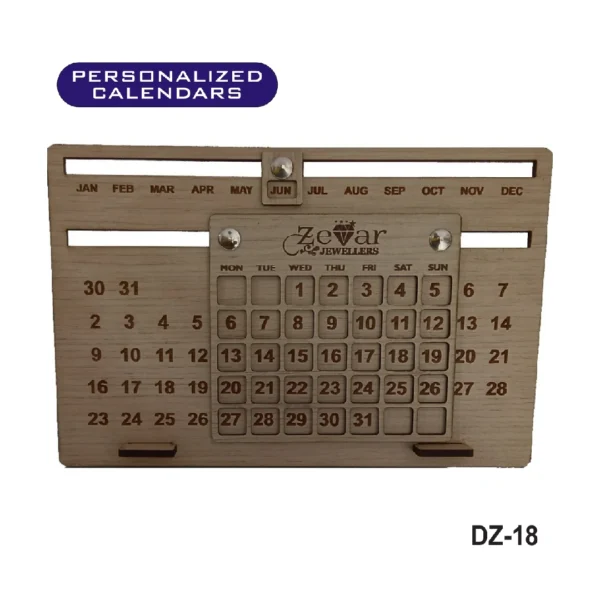 Personalized Perpetual Wooden Calendar