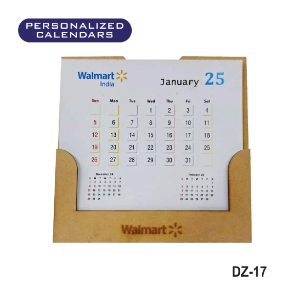 Personalized calendar with the branding